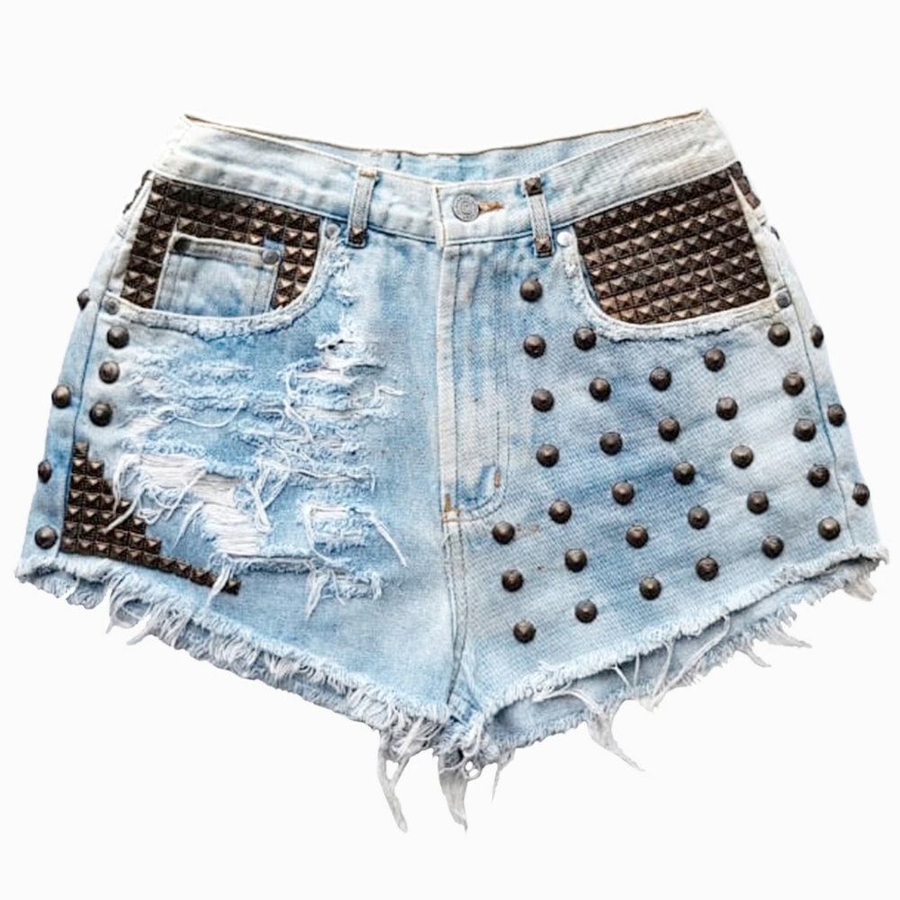 VIXI Vintage Denim High Waisted Shorts